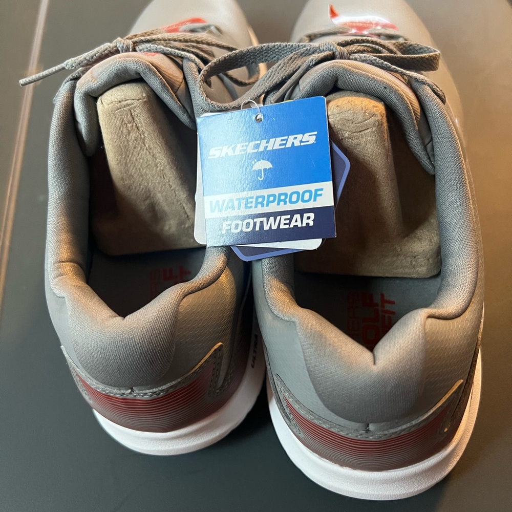 Skechers Gray and Red Golf Shoes - Picture 4 of 5